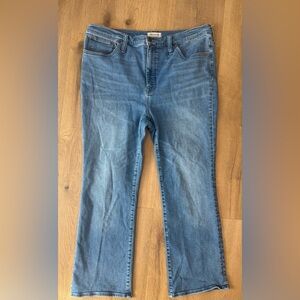 Madewell Cali Demi cropped boot cut size 33